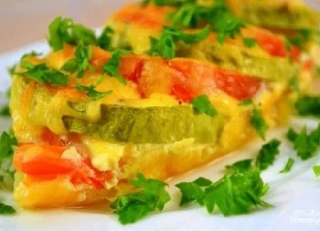 🍛 Запеченные кабачки с помидорами и сыром