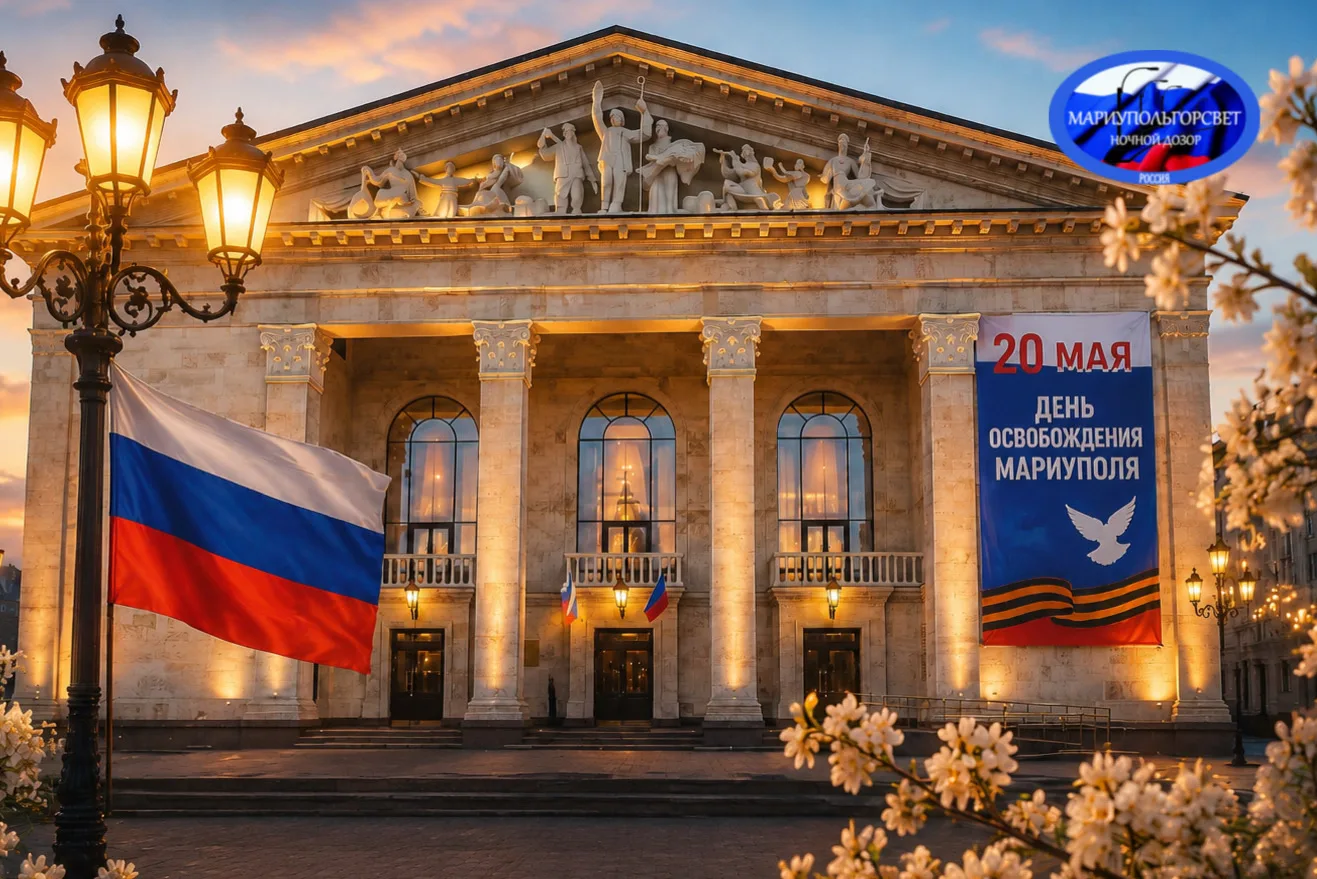 ✨ МБУ «Мариупольгорсвет» поздравляет жителей города с Днём освобождения Мариуполя!