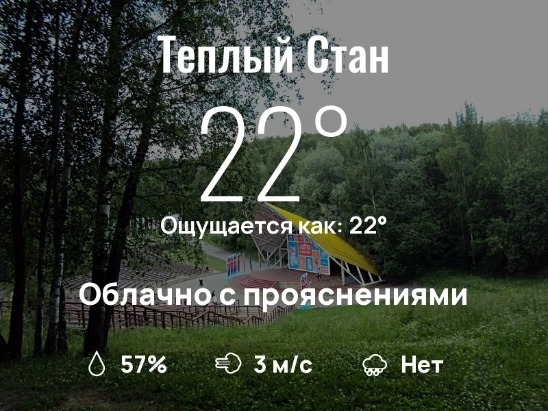 Что с погодой в Теплом Стане?