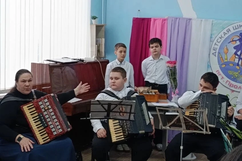 Совсем не давно в нашей школе прошёл отчётный концерт учащихся класса аккордеона.