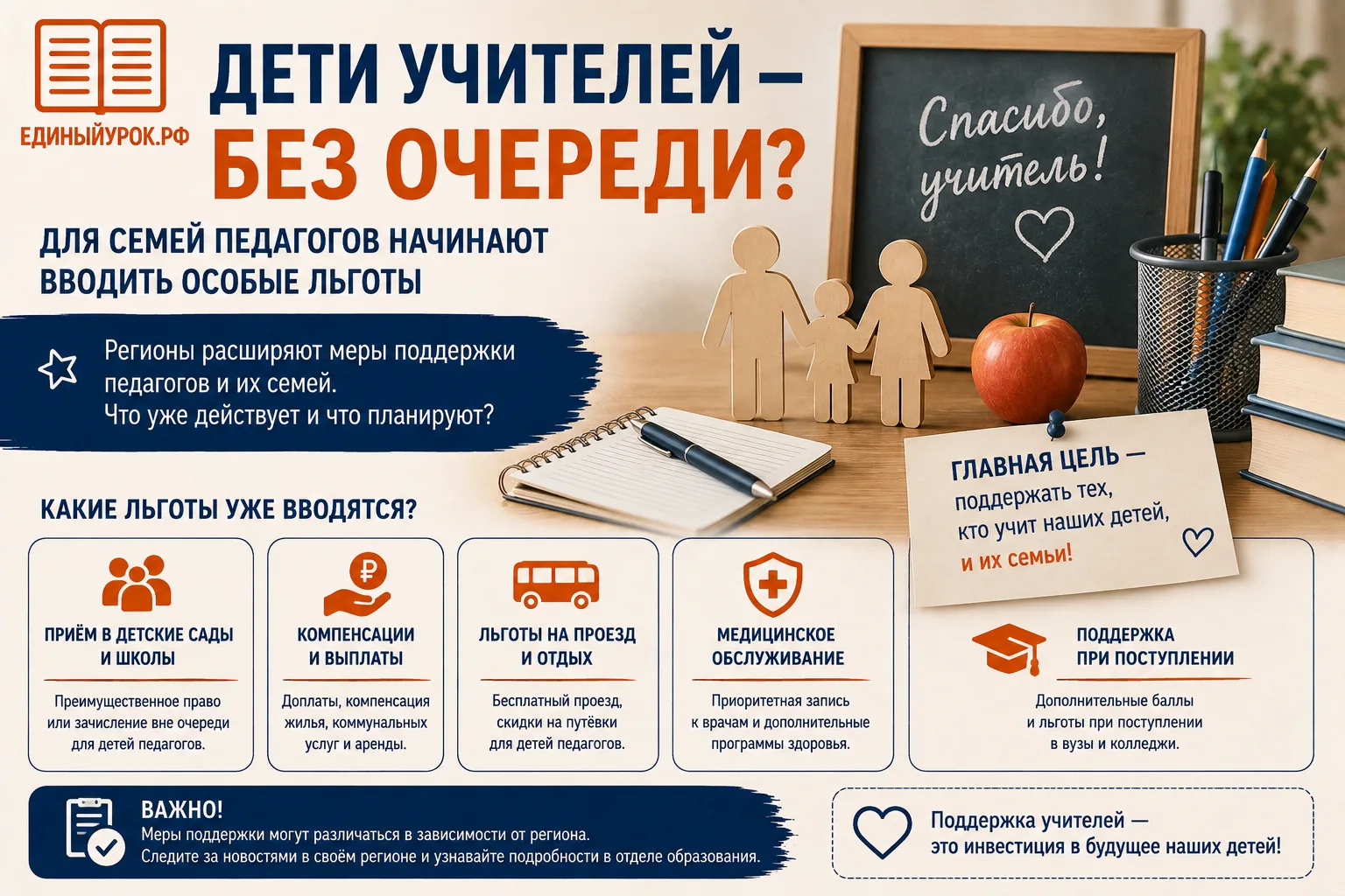 Дети учителей — без очереди? Для семей педагогов начинают вводить особые льготы