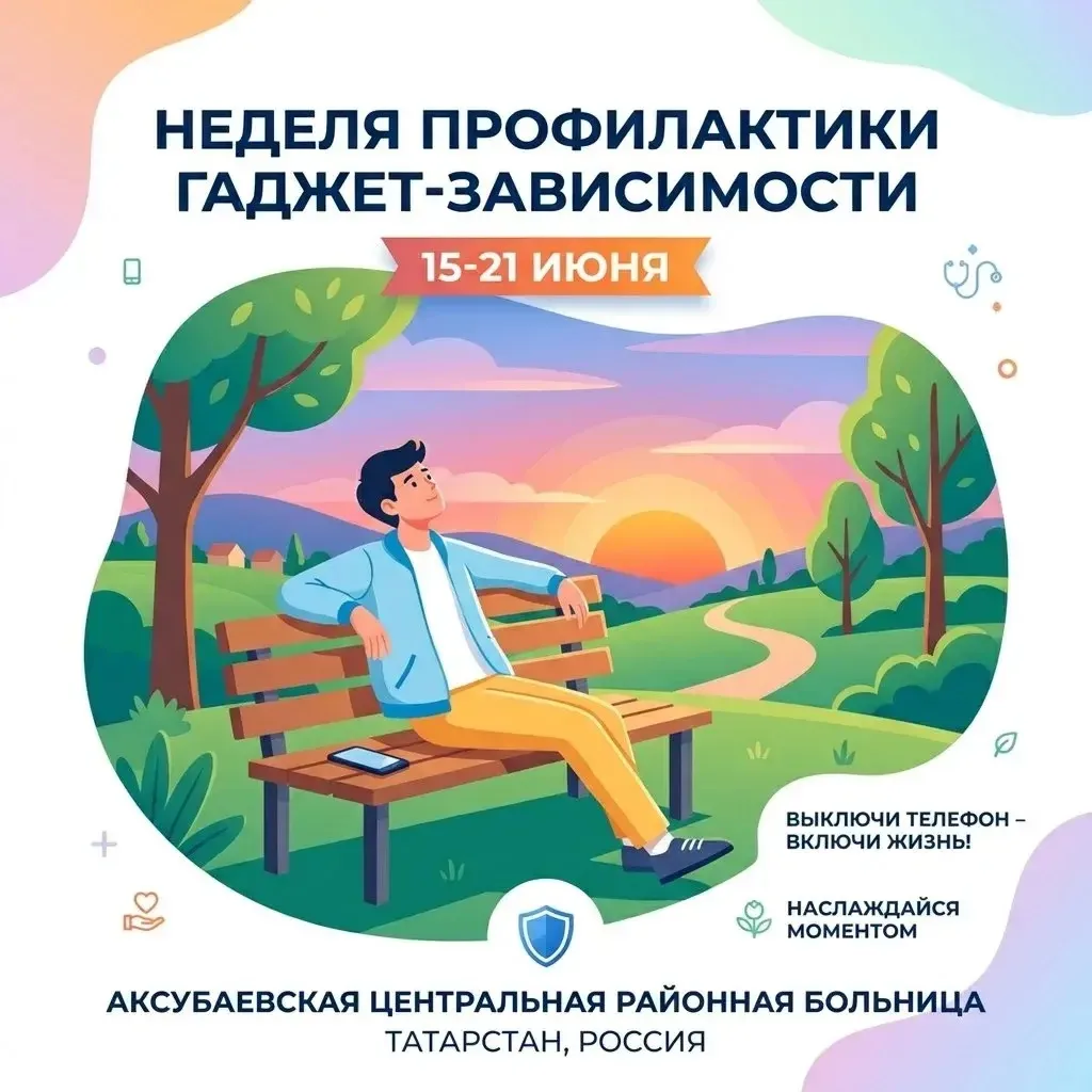 С 15 по 21 июня 2026 года в России проходит Неделя профилактики зависимости от гаджетов. 

Предлагае