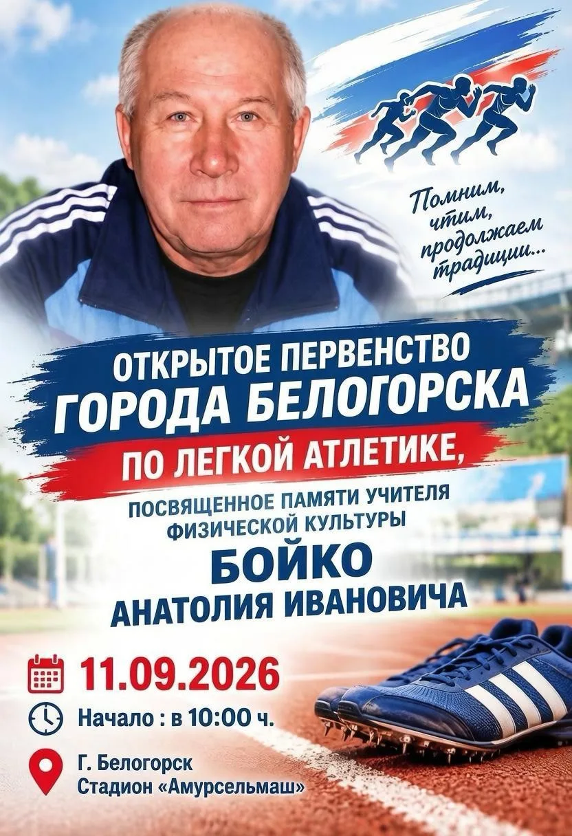 Открытое первенство города Белогорска по легкой атлетике