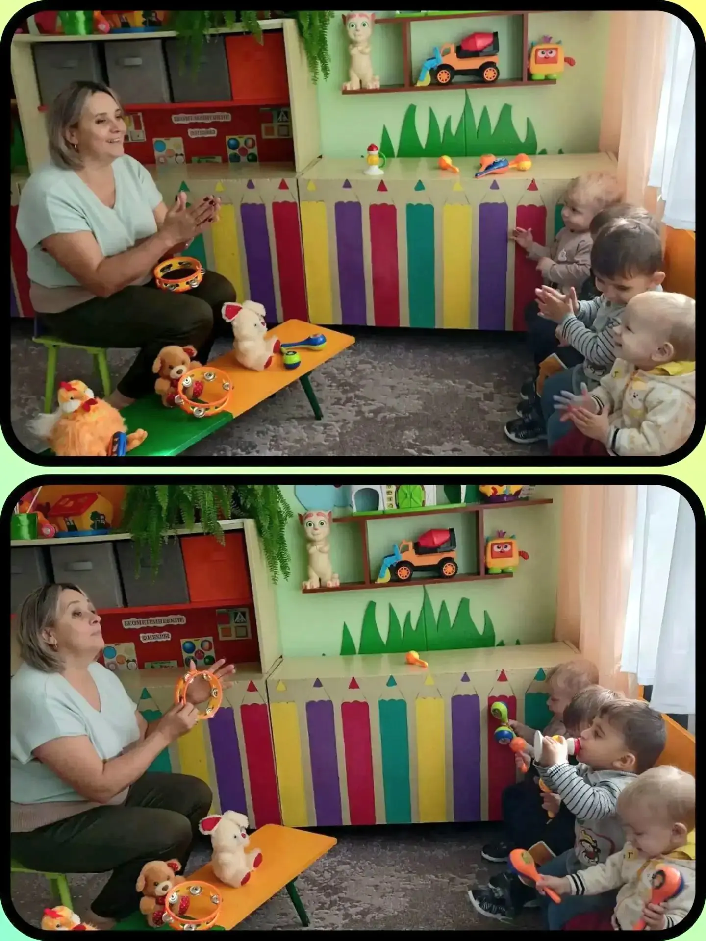 Наши "Добрые игры" с самыми маленькими.