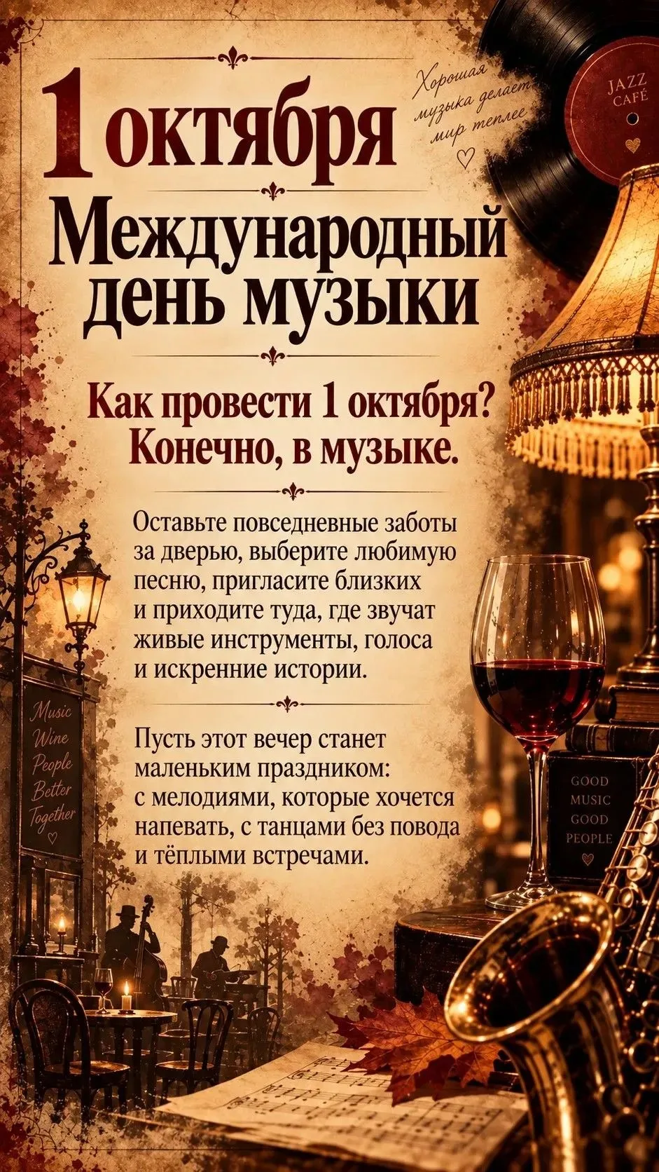 🎶   Место, где хочется проводить вечера.