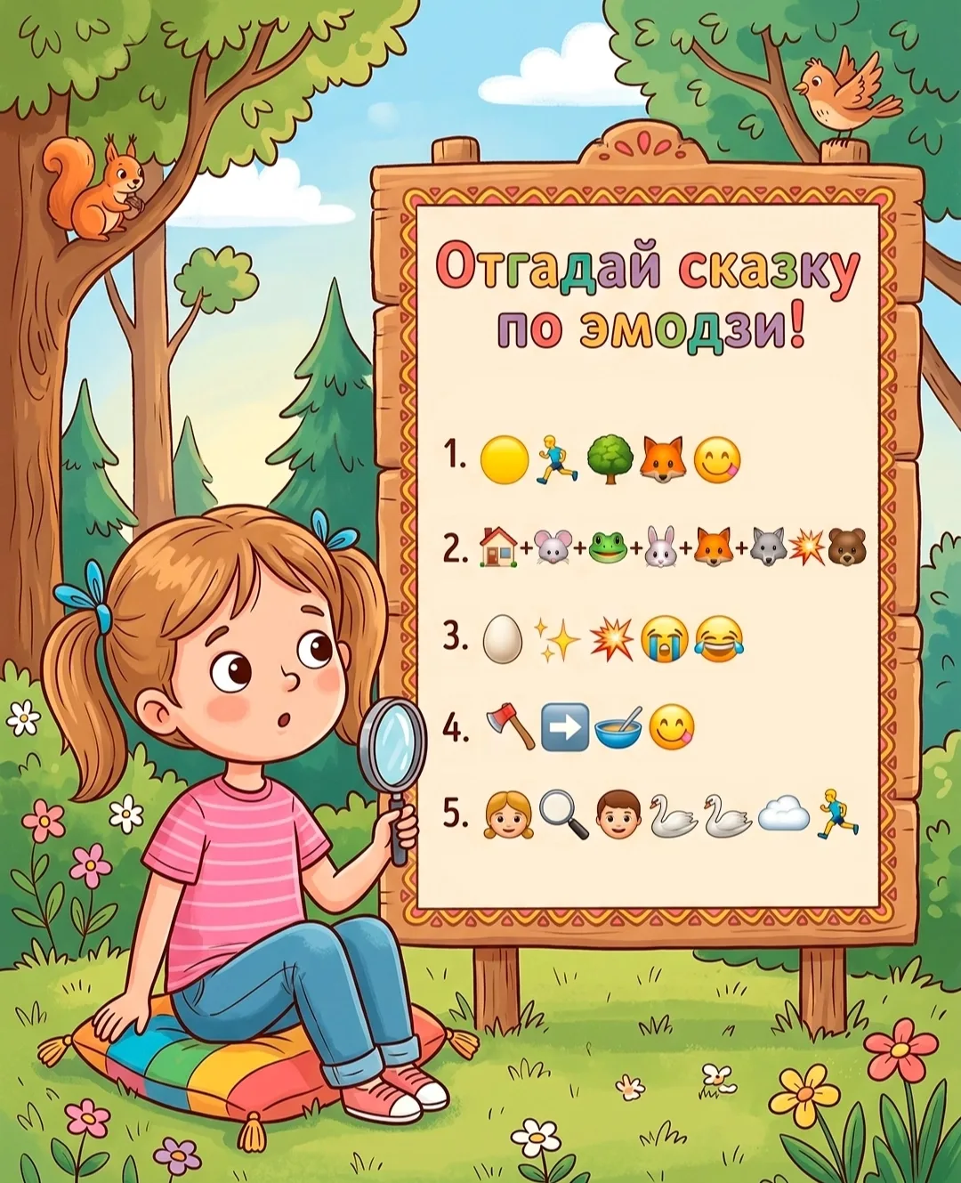 📚✨ Отгадайте русские народные сказки по эмодзи!

Сказки — это не просто увлекательные истории. Чере