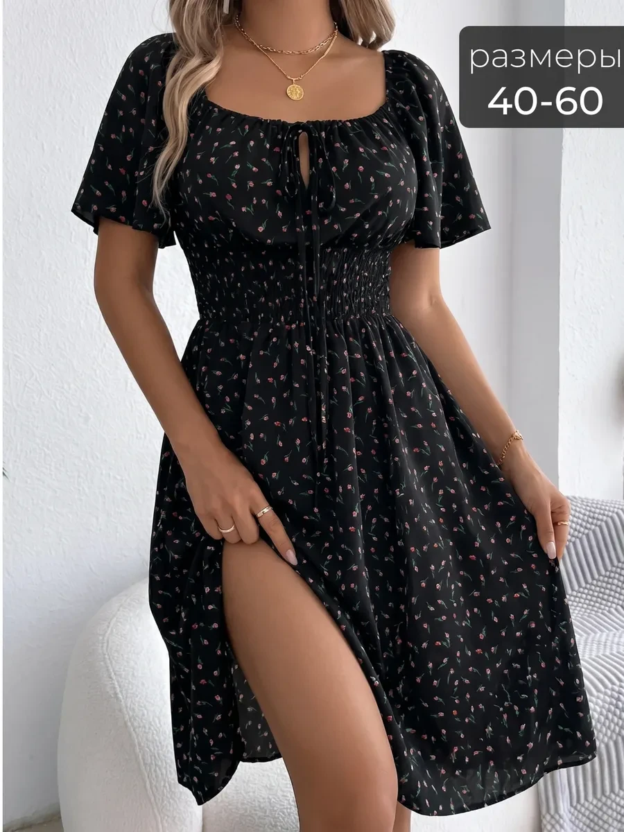 ⚡️ Платье летнее вечернее в цветочек, Benti dress