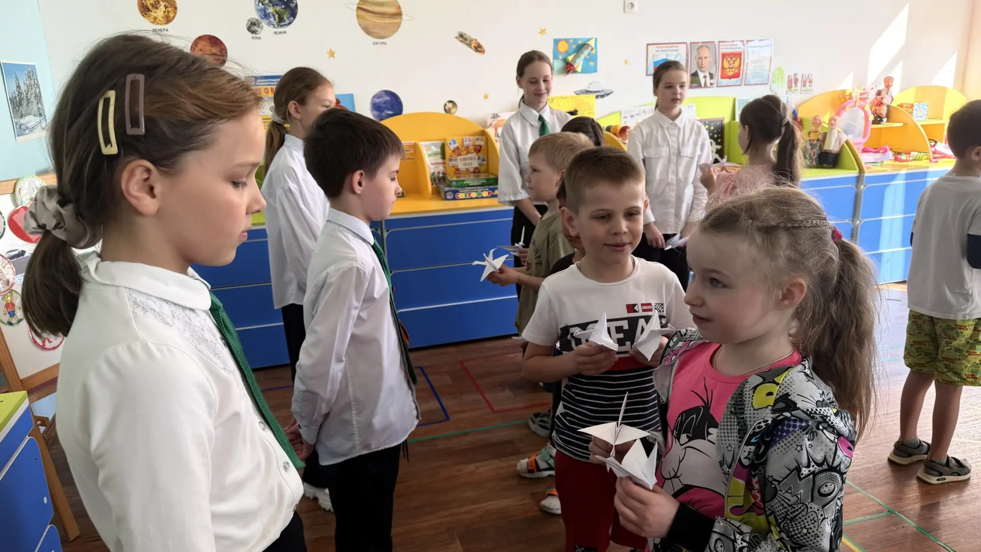 🕊️ Журавли Победы: память, которая объединяет поколения 🕊️  Сегодня ученики 4 «А» класса, участники 