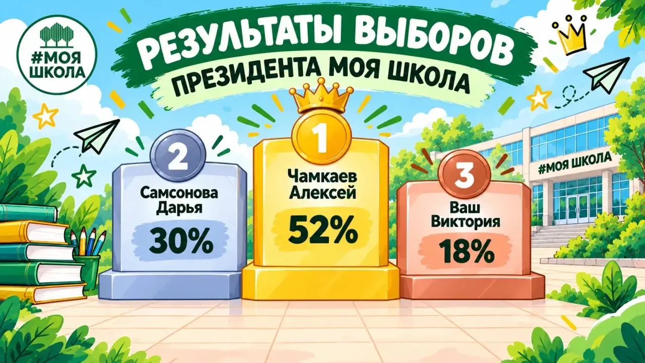 🏆 НОВЫЙ ПРЕЗИДЕНТ «МОЕЙ ШКОЛЫ» ИЗБРАН! 💚Выборы президента нашей школы завершились! По...