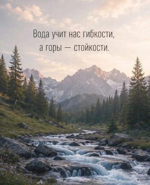 Иногда жизнь похожа на воду: приходится огибать препятствия, менять направление и всё р...