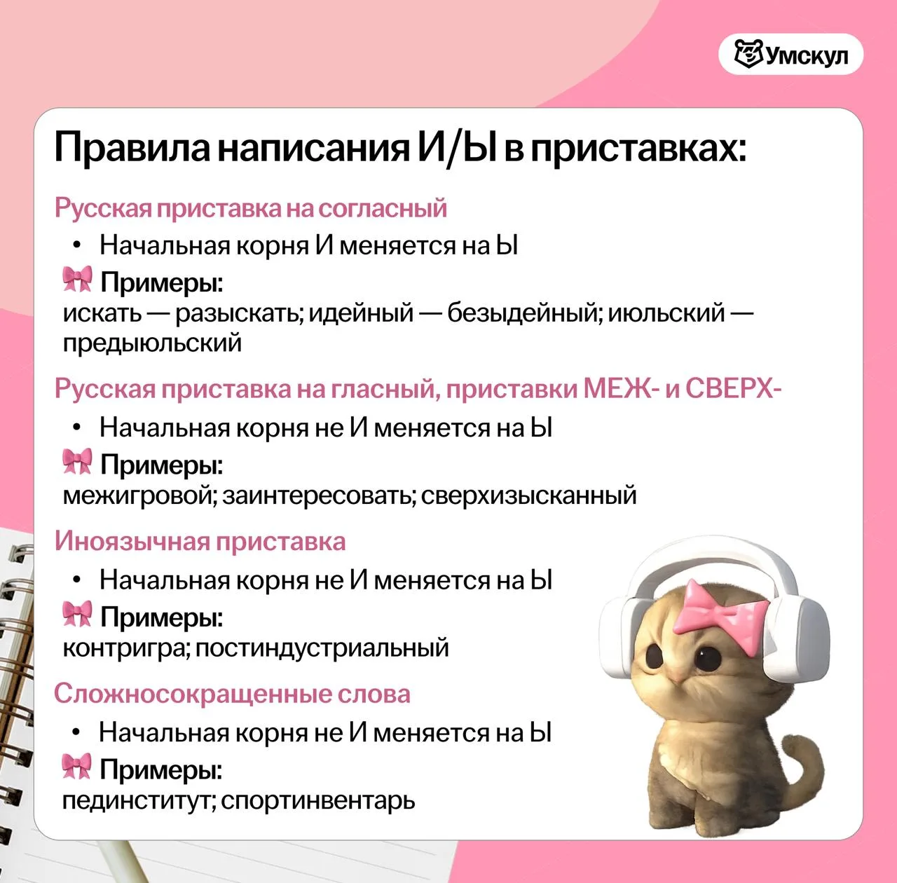 🎀 Сложная тема орфографии, в которой путаются все   Даже на ЕГЭ, когда попадается правописание И/Ы п