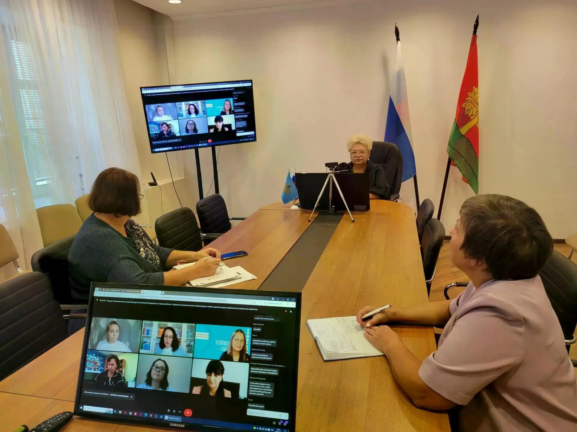 Уполномоченный по правам ребёнка Оксана Хлякина приняла участие в вебинаре «Социально‑п...