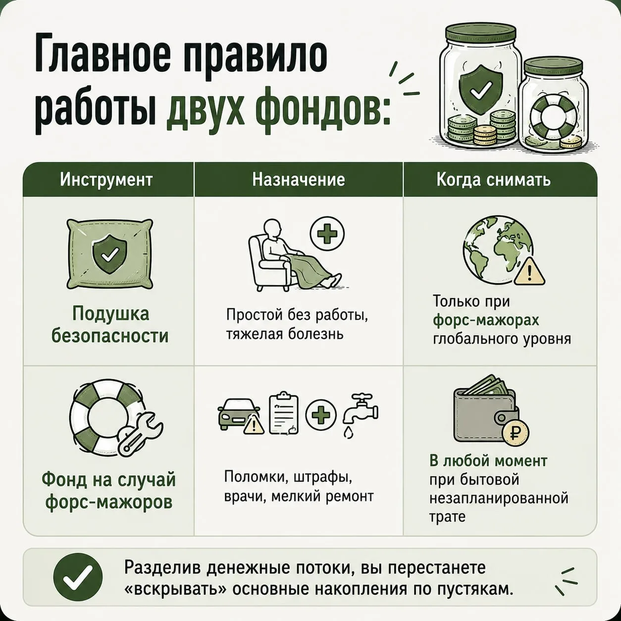 Как сформировать фонд на случай форс-мажоров и перестать тратить деньги по пустякам
