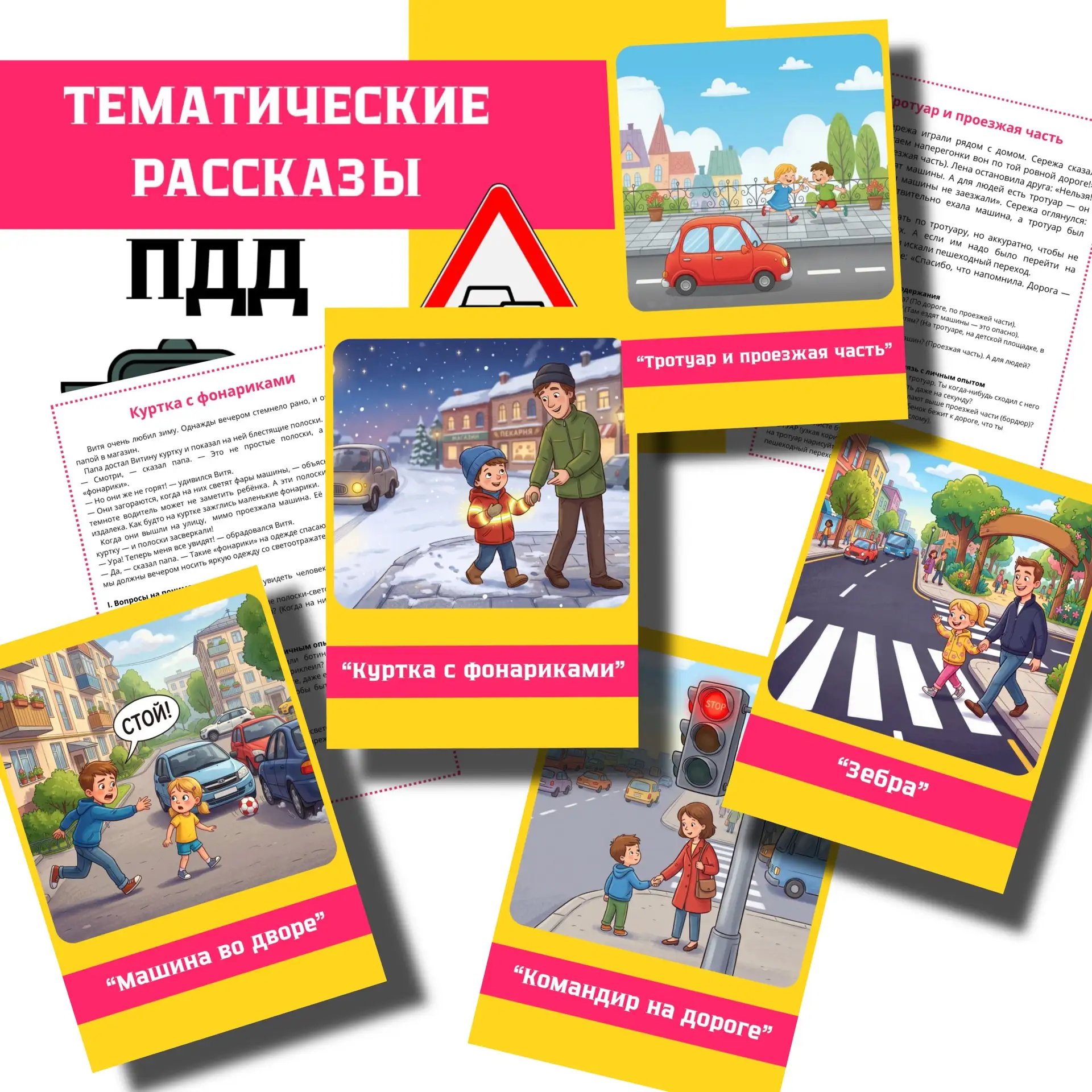 НОВИНКА 🚸🚦⛔️🚳🚯🚘 Тематические рассказы  Лексическая тема «ПРАВИЛА ДОРОЖНОГО ДВИЖЕНИЯ» В комплекте: ✨ 