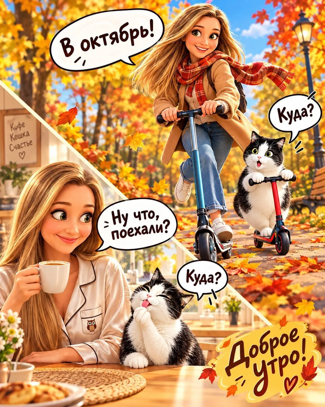 С первым днём октября! 🍁🕯️