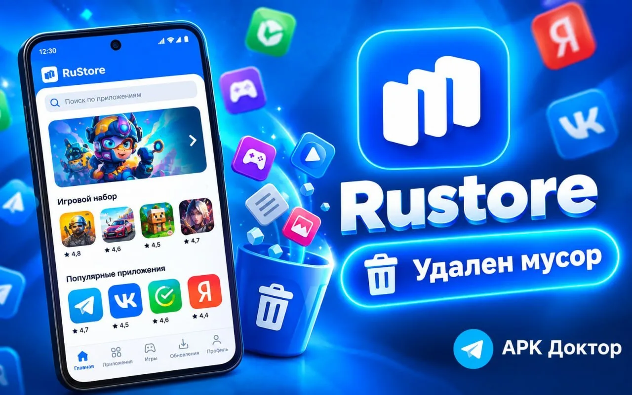 RuStore — альтернативный маркет приложений для Android. Работает при отключении интерна...
