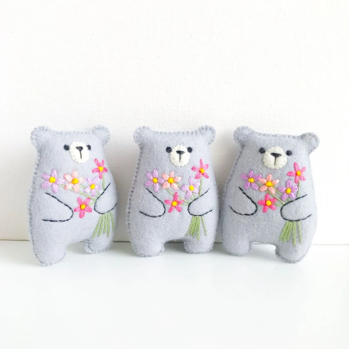 Простые медвежата из фетра🧸  мы в телеграмм