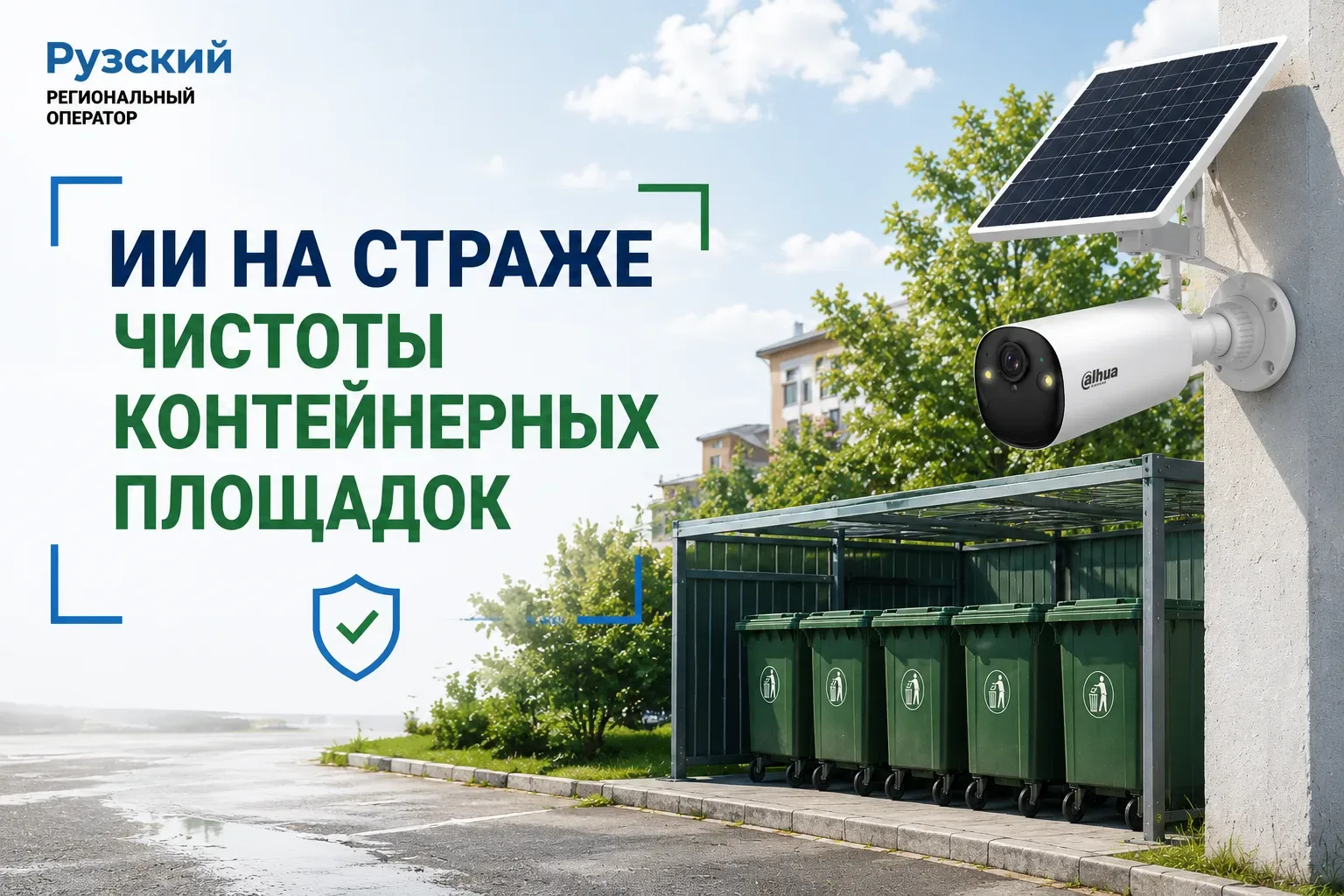 📹 Искусственный интеллект поможет следить за состоянием контейнерных площадок

ООО «Рузский РО» при