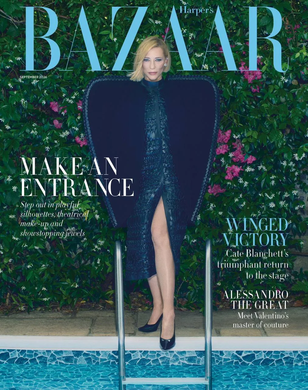 Кейт Бланшетт для сентябрьской обложки британского Harper's Bazaar