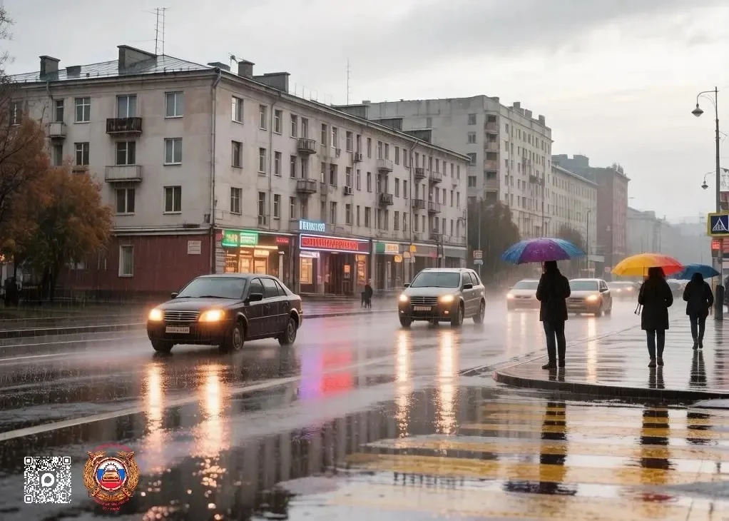 🌧️Пасмурная, дождливая погода требует повышенного внимания не только от водителей, но и от пешеходо