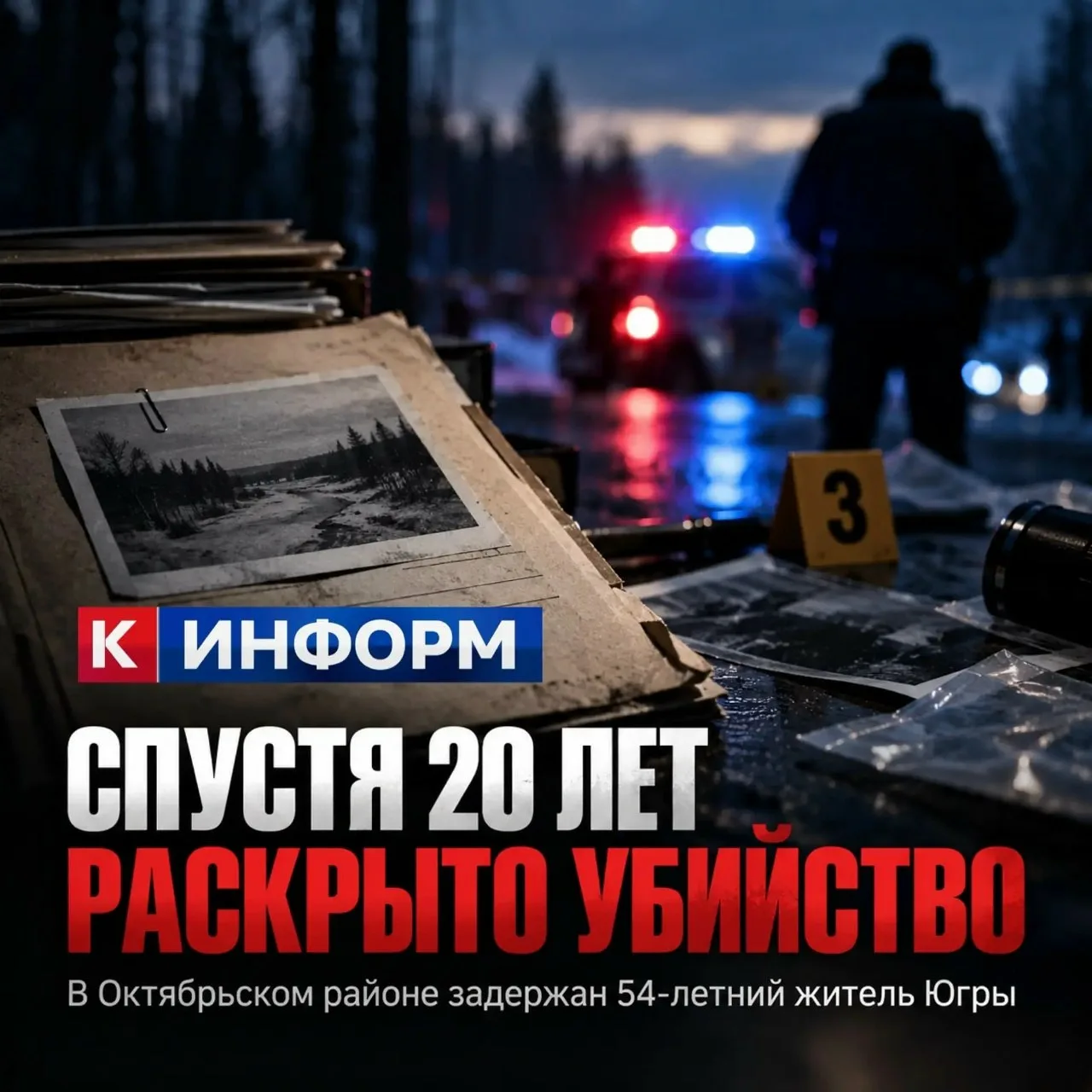 В Югре спустя 20 лет раскрыли убийство благодаря генетической экспертизе ⚖️
