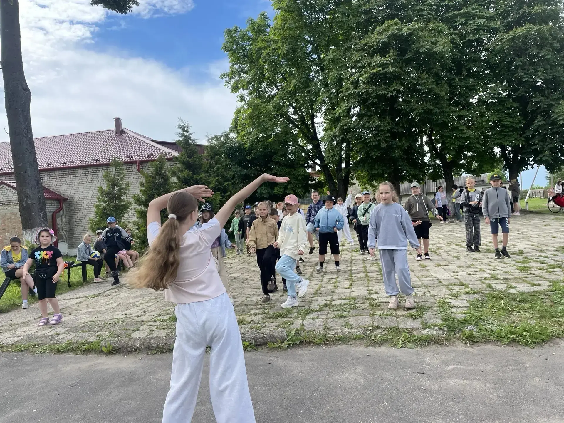 А в нашем лагере каждый день утренняя зарядка 🔋⚡🤸‍♀️🏋‍♂️