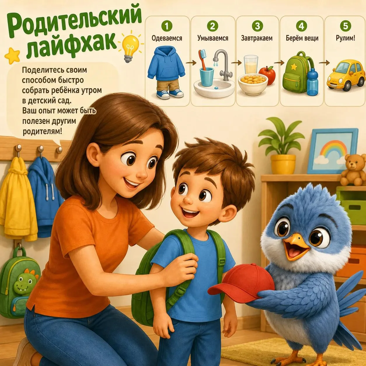 🚀 Запускаем новую рубрику "Родительский лайфхак"! 🎉

Дорогие родители, мы ждём от вас обратной свя