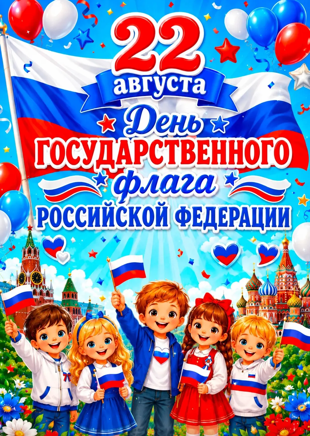 🇷🇺✨ С Днём Государственного флага Российской Федерации! ✨🇷🇺