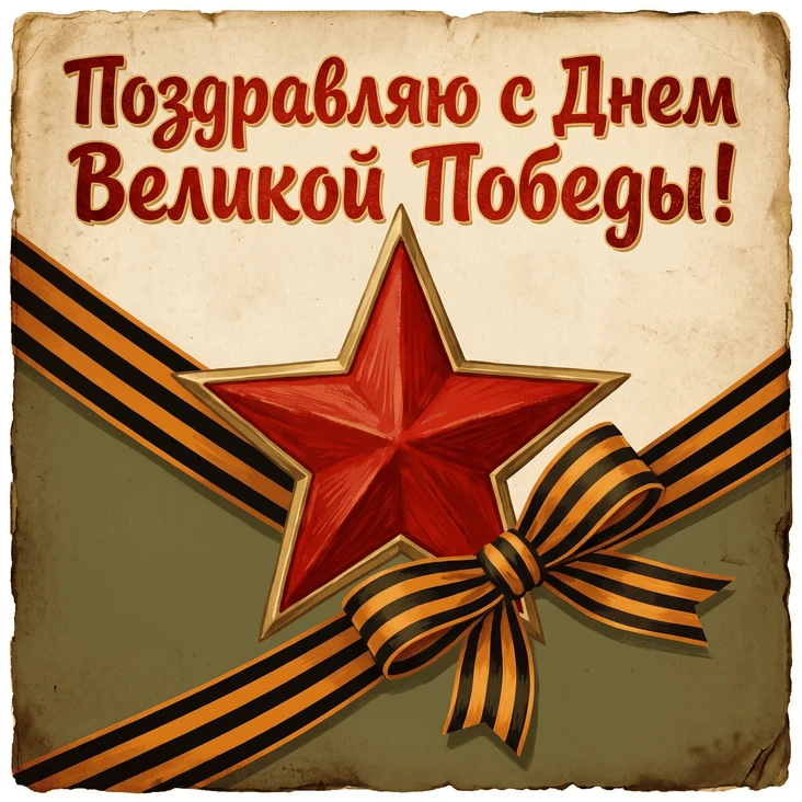 Всех с праздником, друзья, с Днем Победы!