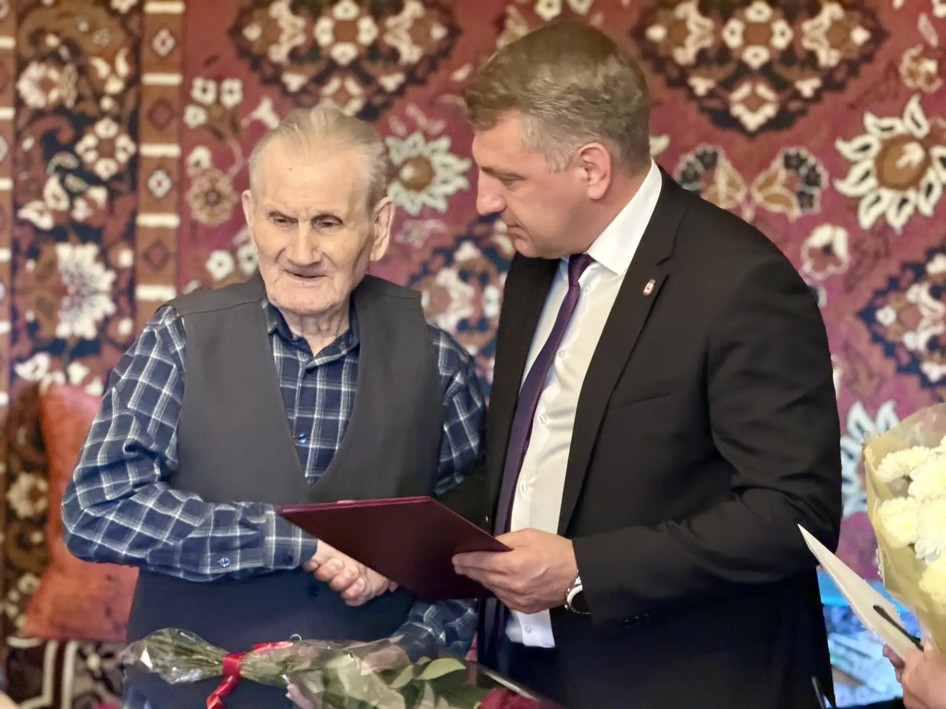 100-летний юбилей отметил участник Великой Отечественной войны, ветеран труда, житель С...