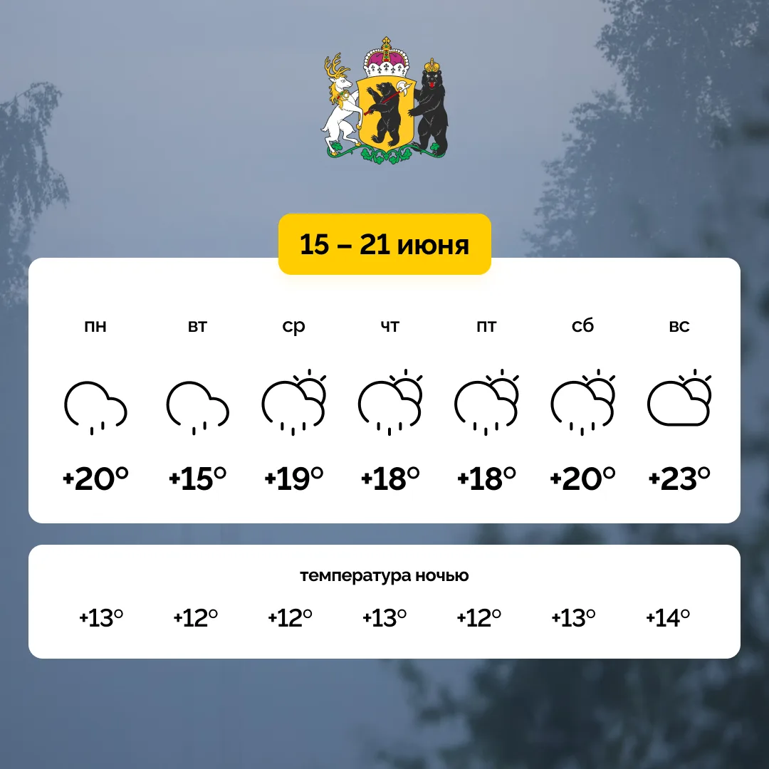 Неделя для тех, кто устал от знойной жары 🌧️

Ближайшие дни будут прохладными и дождливыми, но это 
