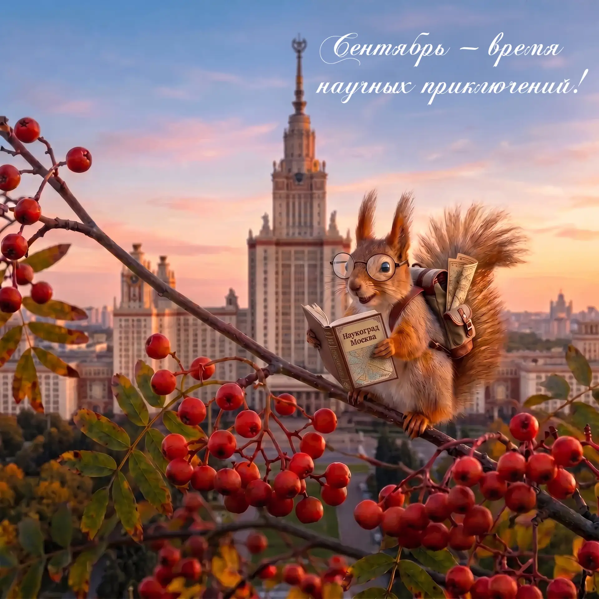 Научные приключения начинаются здесь.