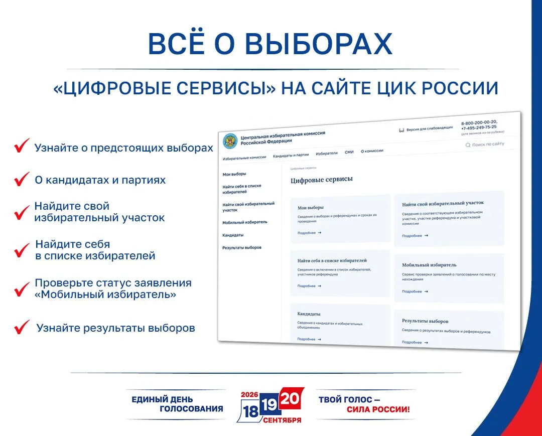 Где можно быстро и удобно узнать все о выборах❓

Вся основная информация о выборах размещается на са