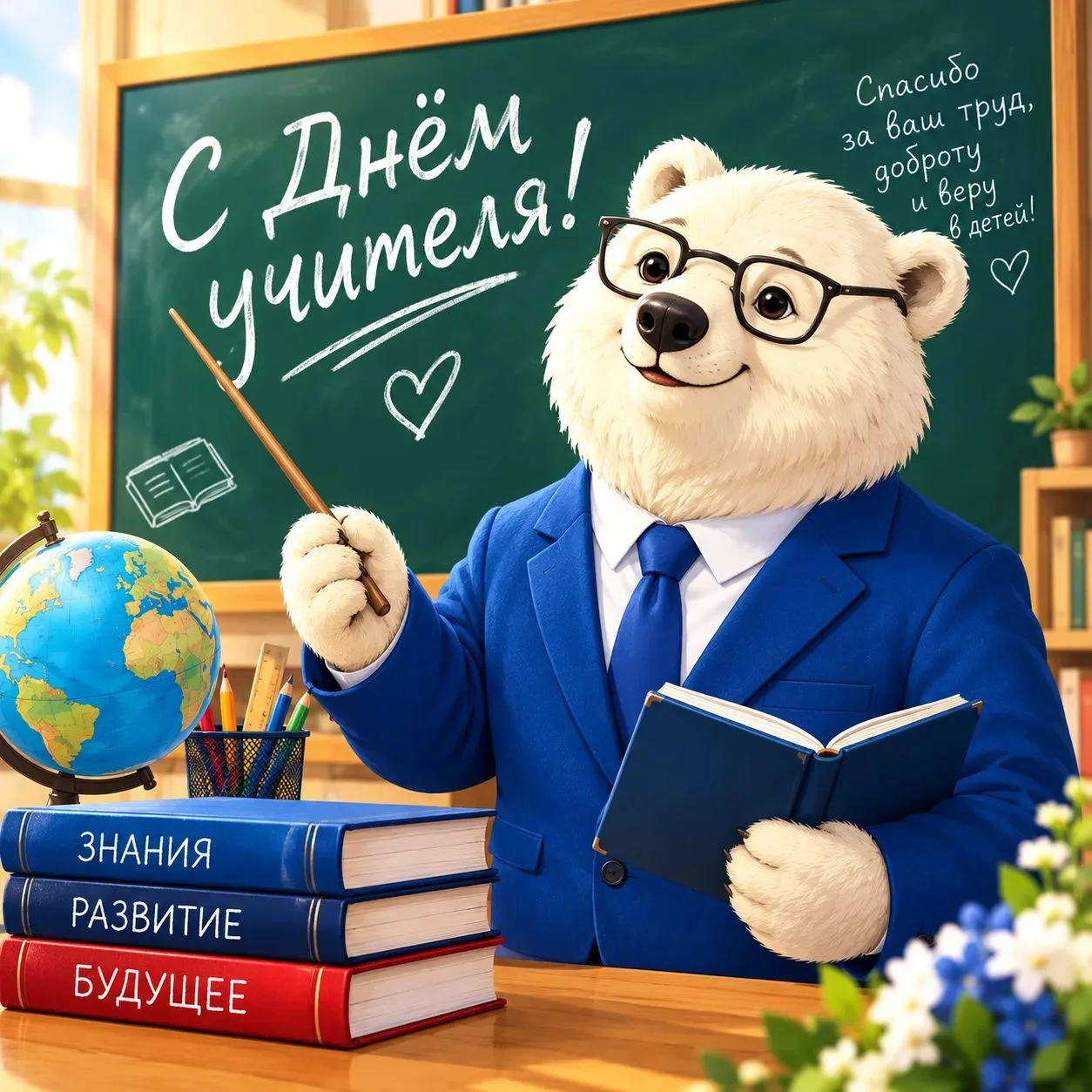 Поздравляю педагогов Реутова с Днём учителя!