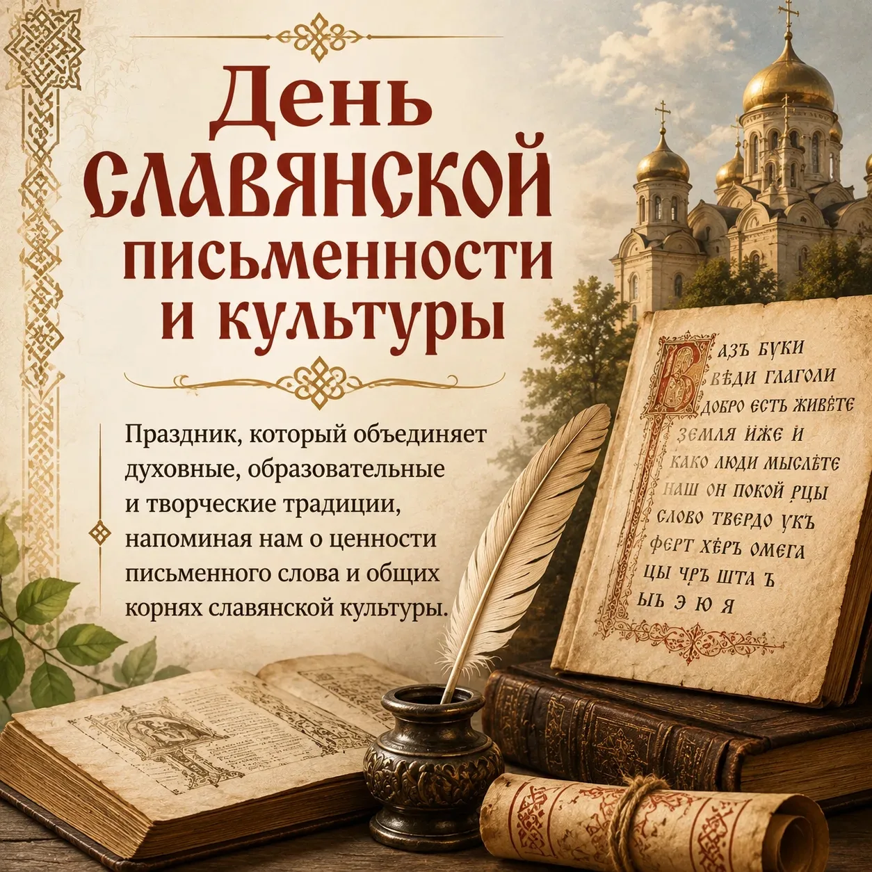 С Днём славянской письменности и культуры!