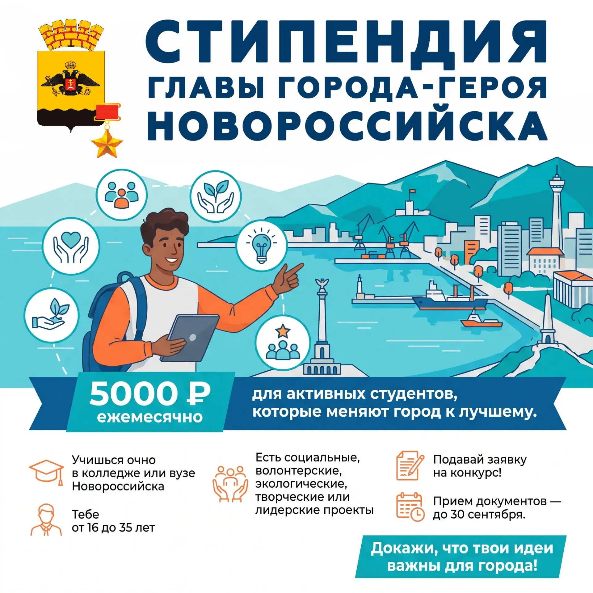 🔥 Твои идеи меняют город. Новороссийск готов за это платить!