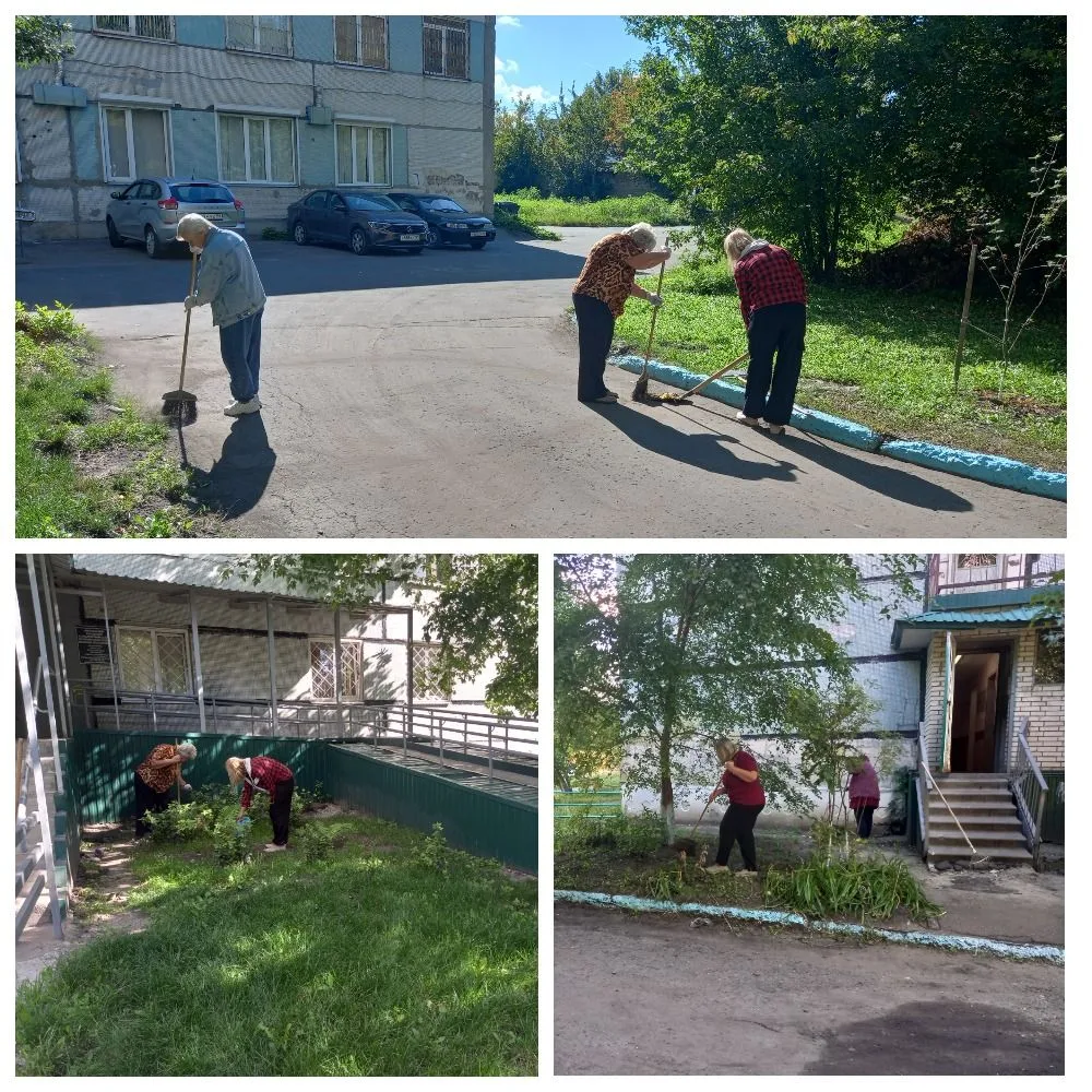 ➡️В рамках поддержания чистоты и благоустройства прилегающей территории, в Учреждении  ...