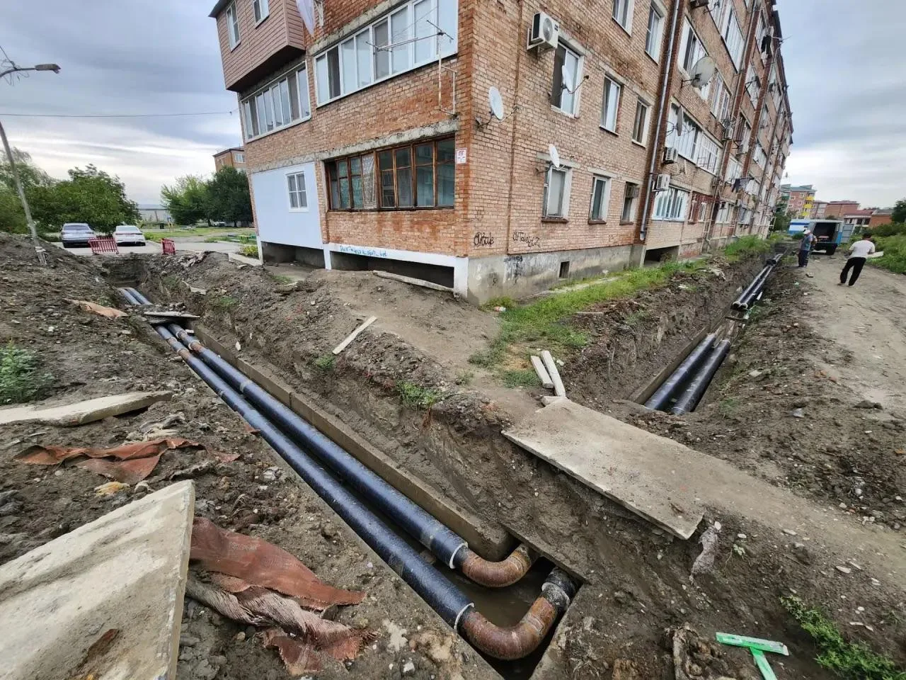 190 метров ветхой теплотрассы заменят на ул. Салганюка в Моздоке в рамках подготовки к ОЗП