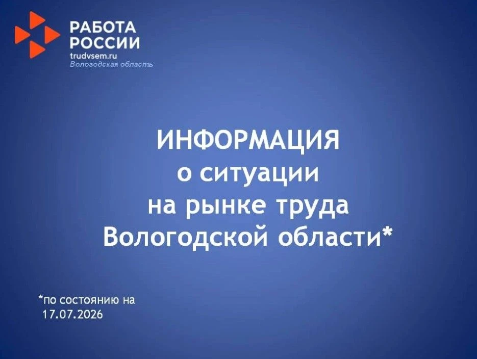 Ситуация на рынке труда Вологодской области.

Численность безработных граждан, зарегистрированных в 