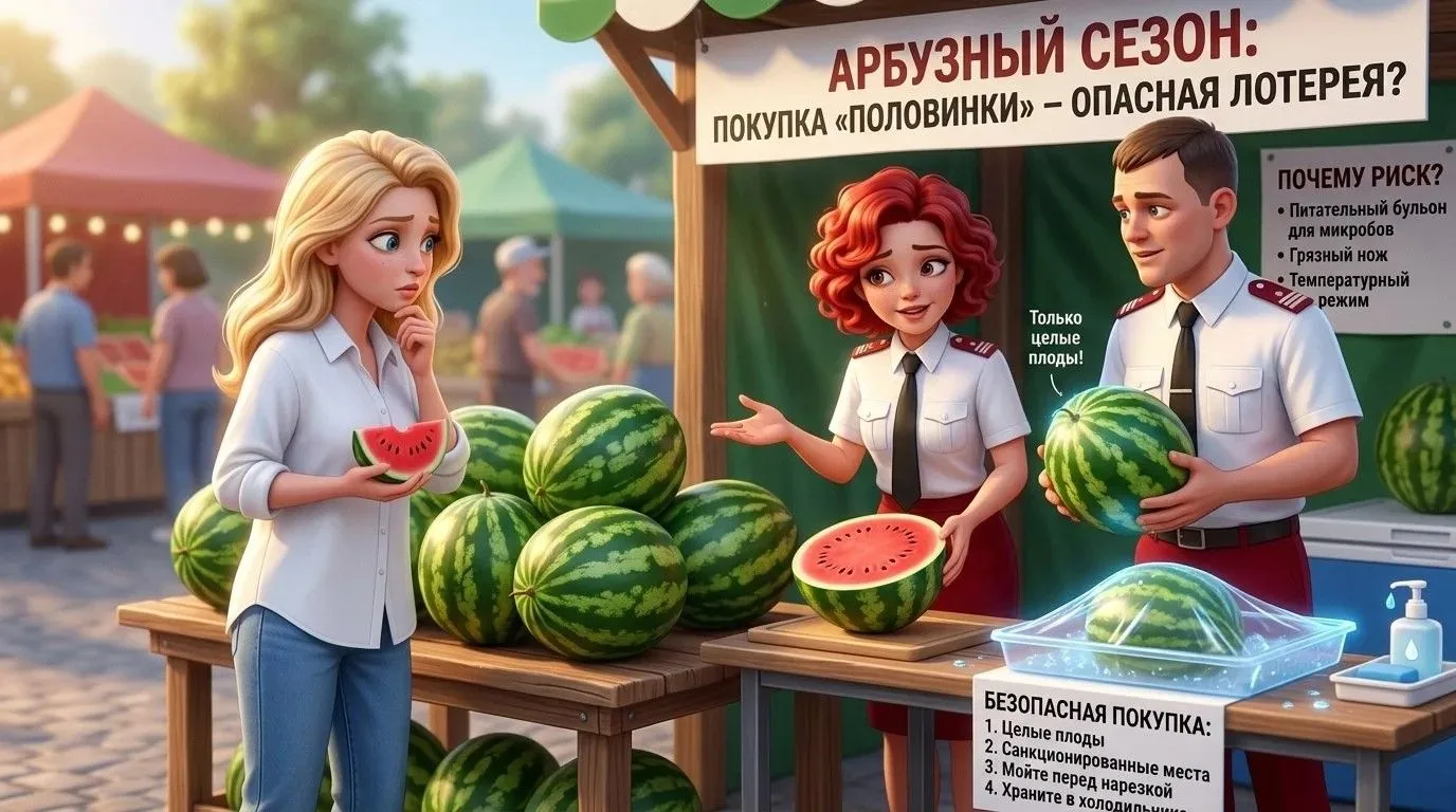 Арбузный сезон: почему покупка «половинки» может стать опасной лотереей? 🍉
Лето в Югре — время слад