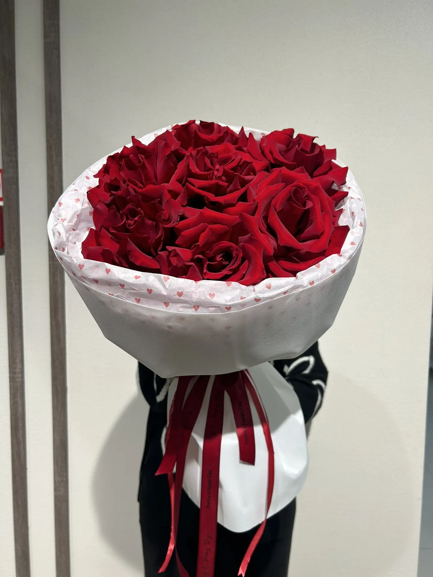 Красные французские розы + игрушка плюшевый мишка❤️