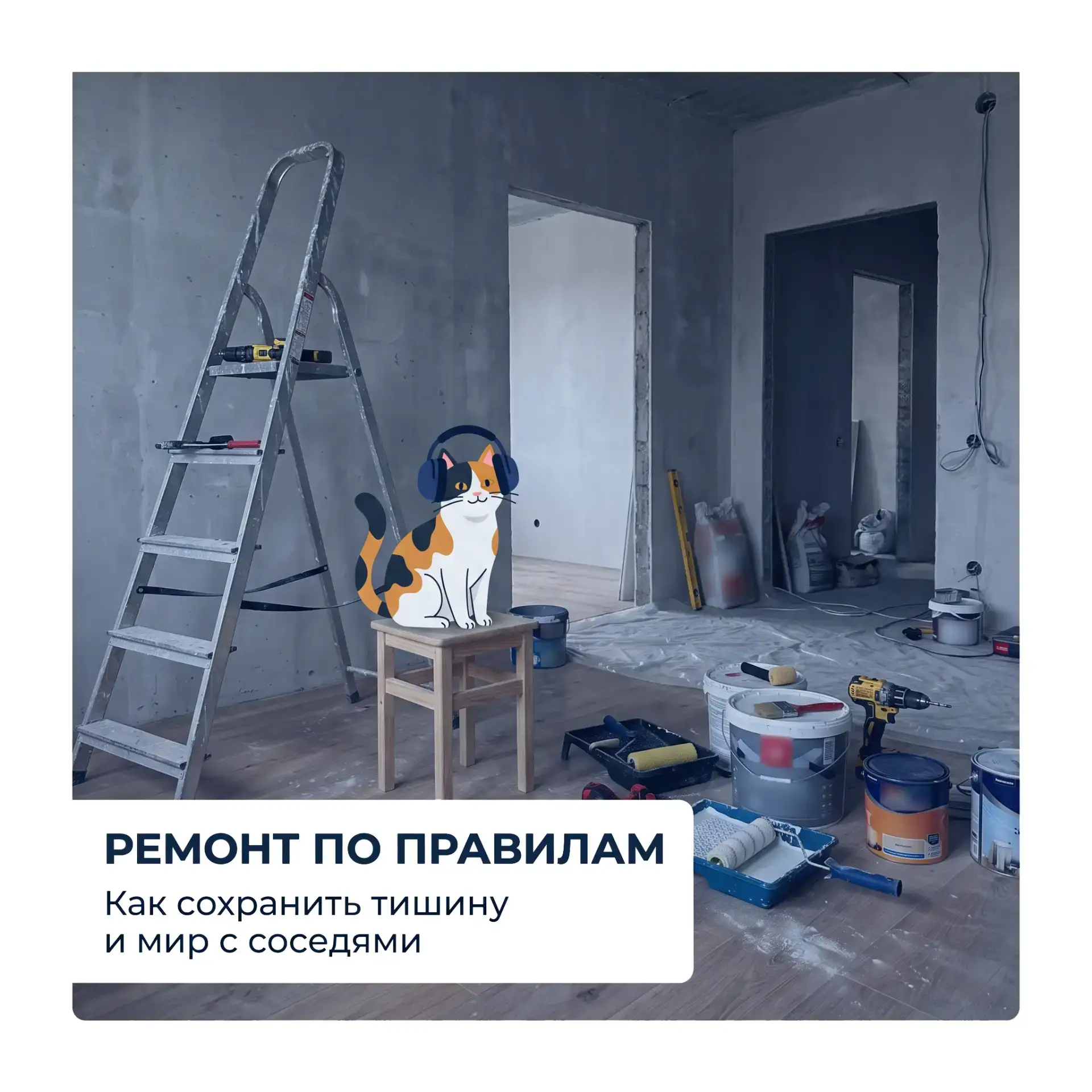 Лето, отпуска и ремонты. Напоминаем о правилах тишины в Петербурге 🤫