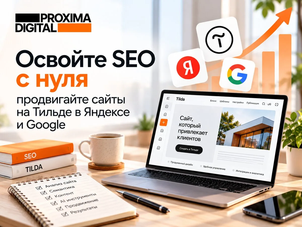 Курс по SEO-продвижению на Тильде с нуля