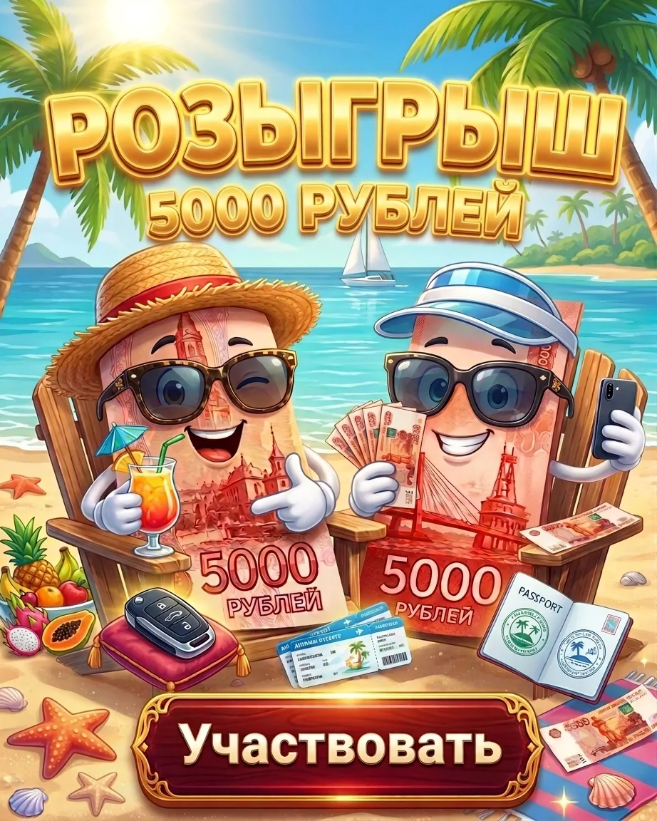💳 Розыгрыш 5000 рублей!