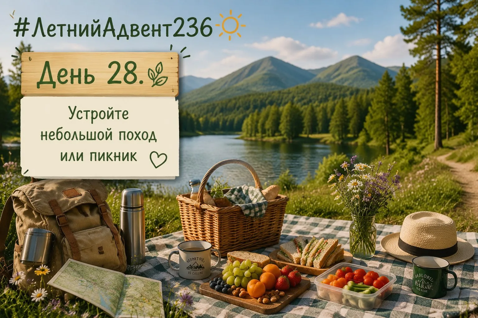 Идеальный день для пикника или похода!🧺⛺️

Друзья, сегодня просто волшебная погода! ☀️ Теплое солнц