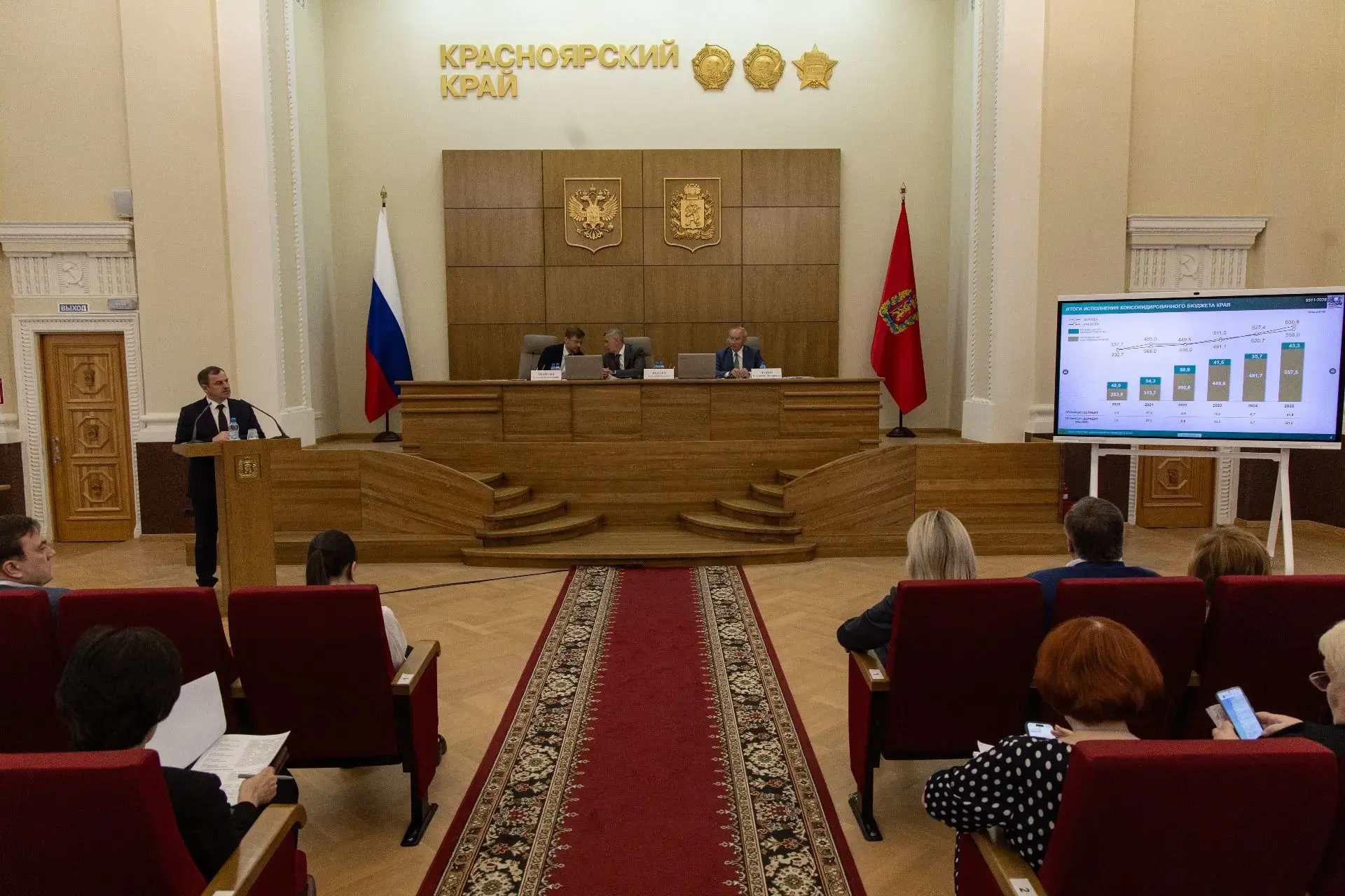 Вице-премьер Владимир Бахарь: "Финансовая система края остается одной из самых устойчивых и эффектив