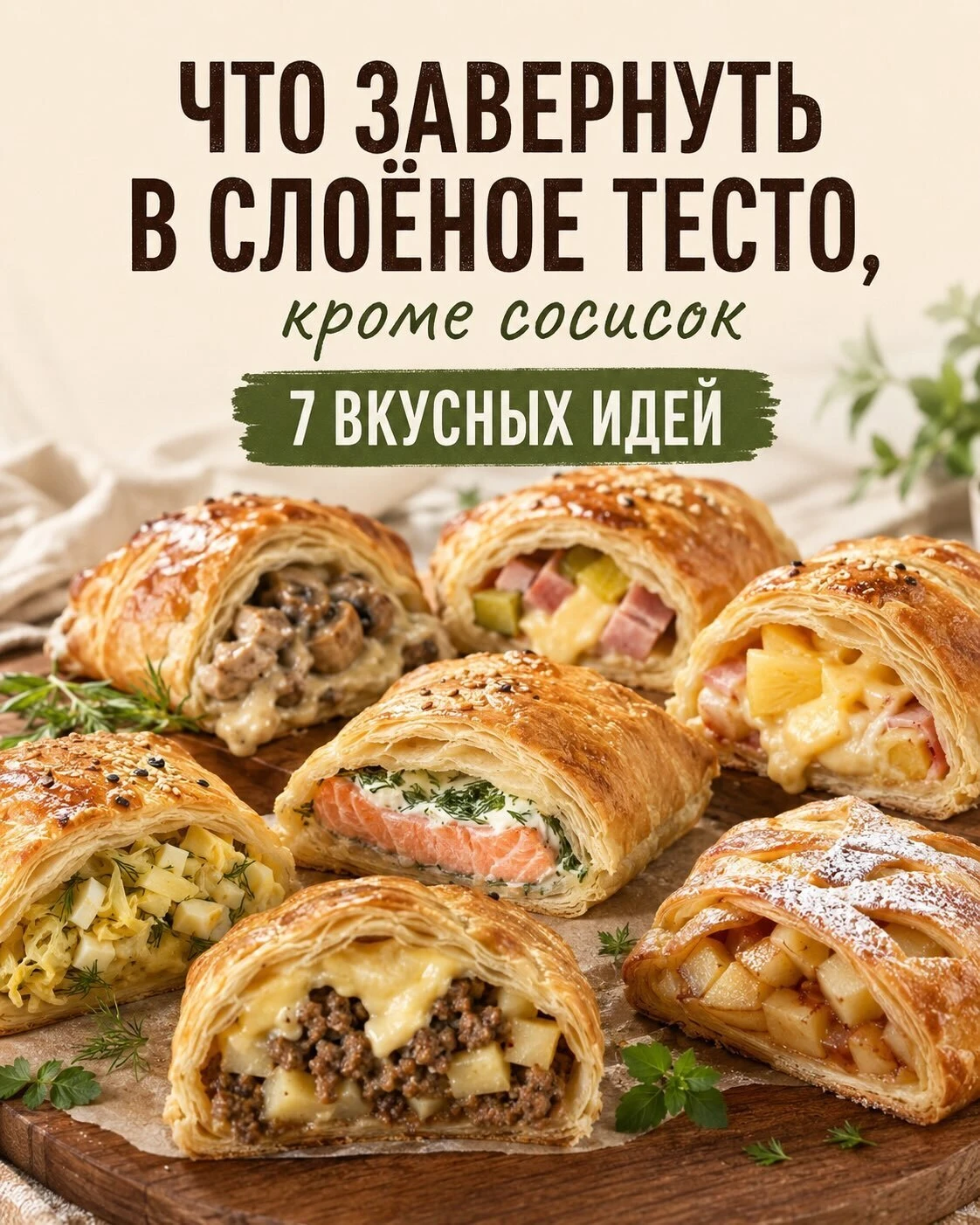 Такие слойки вы точно ещё не готовили! 🤤