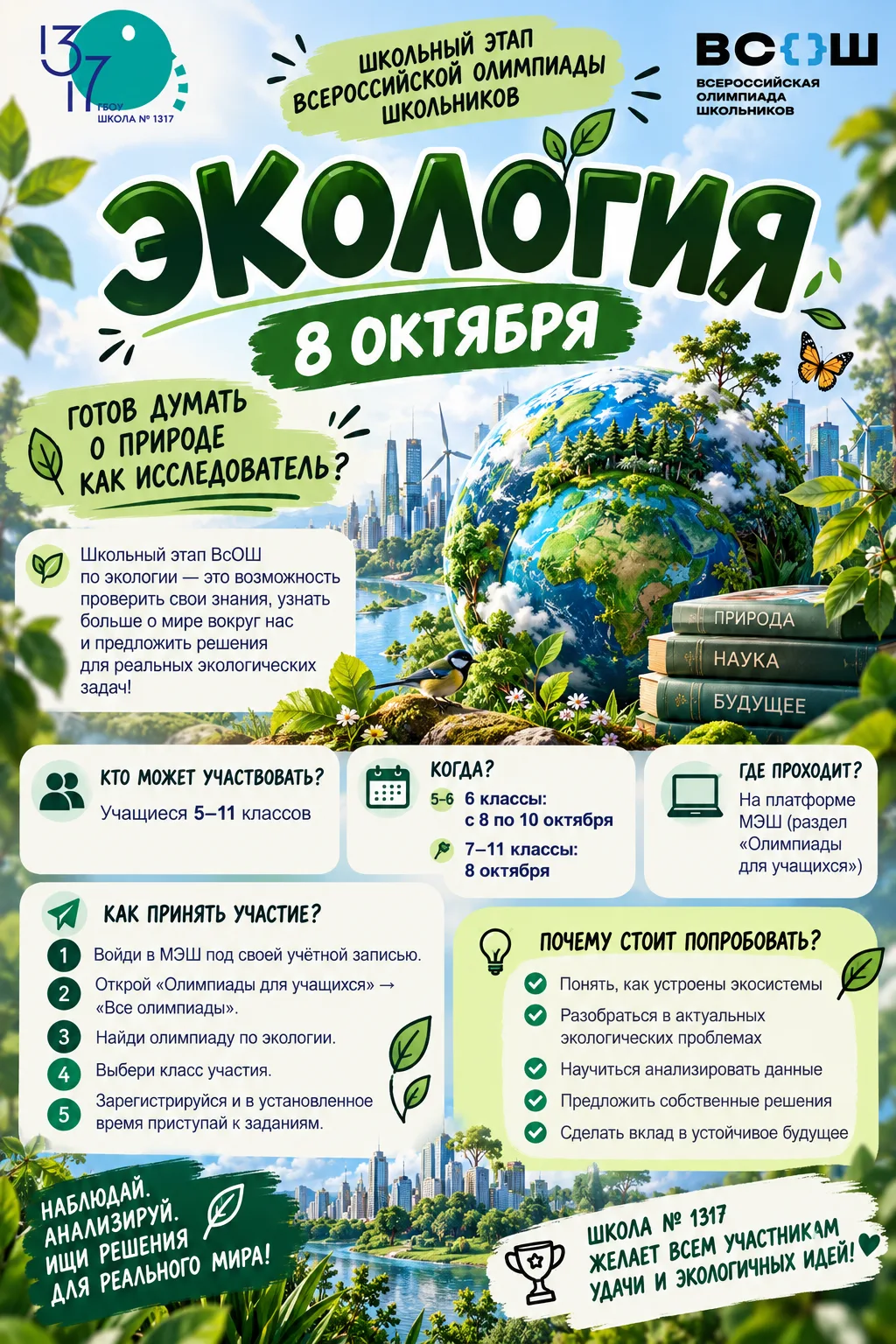 🌿🌍 ГОТОВ ДУМАТЬ О ПРИРОДЕ КАК ИССЛЕДОВАТЕЛЬ?