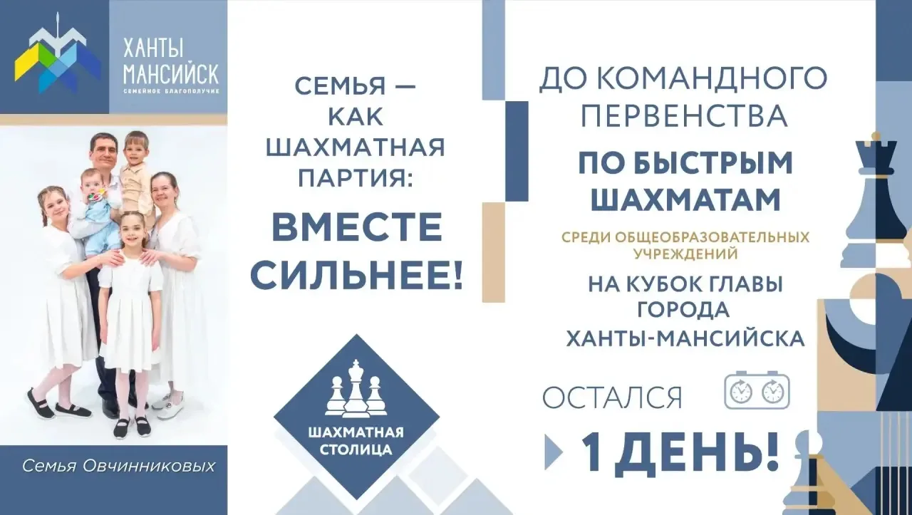 ♟️ Шахматы, которые играют всей семьёй.