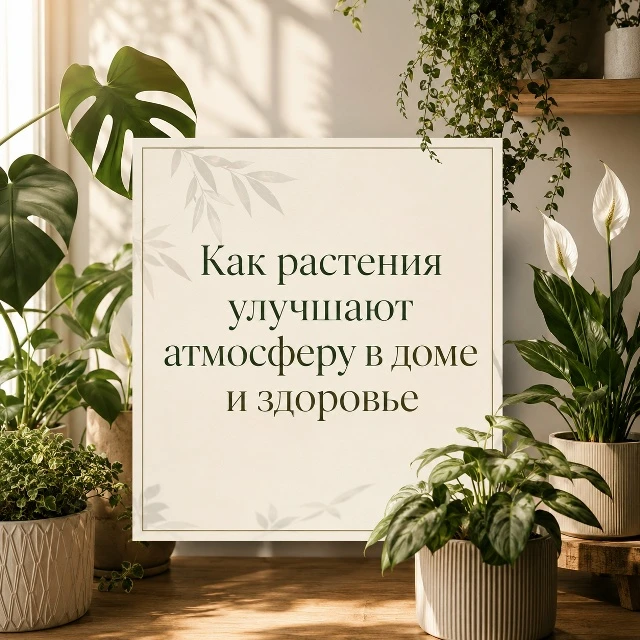 🪴Знаете ли вы, что наличие комнатных растений может улучшить ваше здоровье? Вот 4 причины, почему р